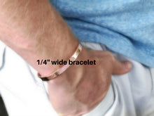 Load image into Gallery viewer, Am Yisrael Chai Sterling Silver Hebrew Bracelet