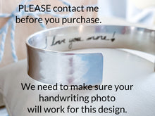 Load image into Gallery viewer, Actual Handwriting Engraved Bracelet