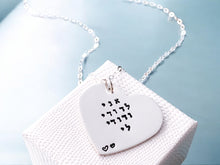 Load image into Gallery viewer, Sterling Silver Heart Necklace, I am my beloved's, Ani L'Dodi v'Dodi Li