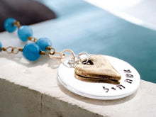 Load image into Gallery viewer, Eshet Chayil Necklace, Blue Jade and Sterling Silver