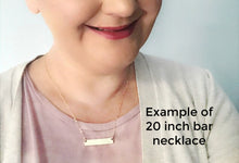 Load image into Gallery viewer, Hebrew Bar Necklace for Women Ima Mom Jewish jewelry Hebrew nameplate Judaica jewelry Gift for her Hebrew Israelite Necklace Hebrew Font