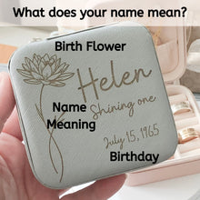 Load image into Gallery viewer, Personalized Name Meaning Jewelry Box
