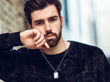 Load image into Gallery viewer, Star of David Necklace, Hammered Silver