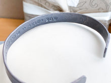 Load image into Gallery viewer, Oxidized Sterling Silver Hebrew Bracelet