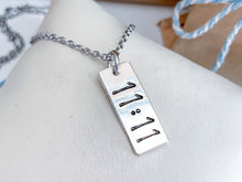 Load image into Gallery viewer, 11:11 Make a wish necklace - Metal Choice