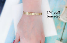 Load image into Gallery viewer, Bashert Destiny Yiddish Cuff Bracelet