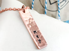Load image into Gallery viewer, Strong Chazaq, Joshua 1 9 Necklace, Hebrew Necklace