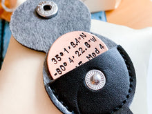 Load image into Gallery viewer, Custom Coordinates Key Chain Gift