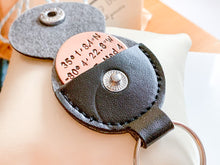 Load image into Gallery viewer, Custom Coordinates Key Chain Gift