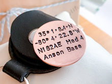 Load image into Gallery viewer, Custom Coordinates Key Chain Gift
