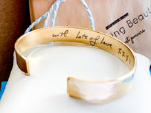 Load image into Gallery viewer, Actual Handwriting Engraved Bracelet