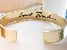 Load image into Gallery viewer, Actual Handwriting Engraved Bracelet