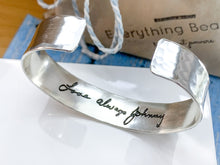 Load image into Gallery viewer, Memorial Jewelry, Actual Handwriting Bracelet