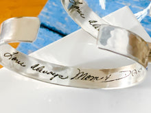Load image into Gallery viewer, Memorial Jewelry, Actual Handwriting Bracelet