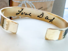 Load image into Gallery viewer, Actual Handwriting Engraved Bracelet
