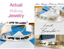 Load image into Gallery viewer, Memorial Jewelry, Actual Handwriting Bracelet
