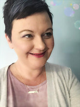 Load image into Gallery viewer, Shalom Necklace, Hebrew Bar Necklace, Peace - Everything Beautiful Jewelry