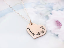 Load image into Gallery viewer, Scripture Necklace, 14K Rose Gold filled, Bible Verse - Everything Beautiful Jewelry