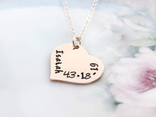 Load image into Gallery viewer, Scripture Necklace, 14K Rose Gold filled, Bible Verse - Everything Beautiful Jewelry