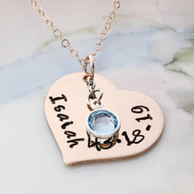 Load image into Gallery viewer, Scripture Necklace, 14K Rose Gold filled, Bible Verse - Everything Beautiful Jewelry