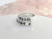 Load image into Gallery viewer, Personalized wraparound ring, Boyfriend Girlfriend Custom name - Everything Beautiful Jewelry