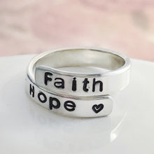 Load image into Gallery viewer, Personalized wraparound ring, Boyfriend Girlfriend Custom name - Everything Beautiful Jewelry