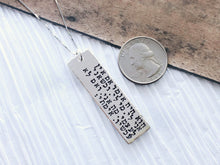 Load image into Gallery viewer, Rabbi Hillel Hebrew Quote Sterling Silver Necklace - Everything Beautiful Jewelry