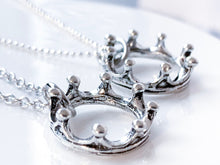 Load image into Gallery viewer, Silver Crown Necklace - Everything Beautiful Jewelry