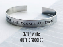 Load image into Gallery viewer, Men's Metal Cuff Bracelet, Customized Stainless Steel - Everything Beautiful Jewelry