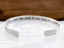 Load image into Gallery viewer, Shema Bracelet Thin Cuff - Everything Beautiful Jewelry