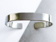 Load image into Gallery viewer, Men's Stainless Steel 3/8 Inch Minimalist Cuff Bracelet - Everything Beautiful Jewelry