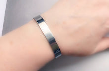 Load image into Gallery viewer, Men's Stainless Steel 3/8 Inch Minimalist Cuff Bracelet - Everything Beautiful Jewelry