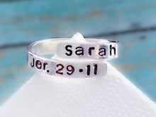 Load image into Gallery viewer, Scripture and Name Wrap Ring - Everything Beautiful Jewelry