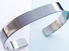 Load image into Gallery viewer, Men's Stainless Steel 3/8 Inch Minimalist Cuff Bracelet - Everything Beautiful Jewelry
