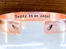 Load image into Gallery viewer, Memorial Jewelry for Men, Miscarriage Loss Bracelet, Daddy to an Angel - Everything Beautiful Jewelry