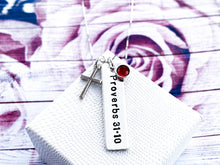 Load image into Gallery viewer, Proverbs 31 Necklace, More precious than rubies, Sterling Silver - Everything Beautiful Jewelry