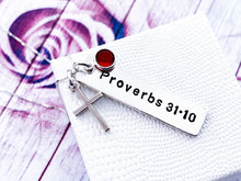 Load image into Gallery viewer, Proverbs 31 Necklace, More precious than rubies, Sterling Silver - Everything Beautiful Jewelry