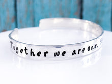 Load image into Gallery viewer, Personalized Sterling Silver Cuff Bracelet, Romantic Gift for her - Everything Beautiful Jewelry