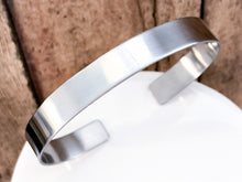 Load image into Gallery viewer, Men's Stainless Steel 3/8 Inch Minimalist Cuff Bracelet - Everything Beautiful Jewelry
