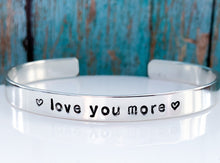 Load image into Gallery viewer, Love You More, Sterling Silver or Copper Bracelet - Everything Beautiful Jewelry