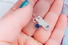 Load image into Gallery viewer, Tiny Chai Sterling Silver Hebrew Necklace - Everything Beautiful Jewelry