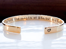 Load image into Gallery viewer, Personalized Bracelet Gift, Inside Engraving Words, Custom Cuff Bracelet - Everything Beautiful Jewelry