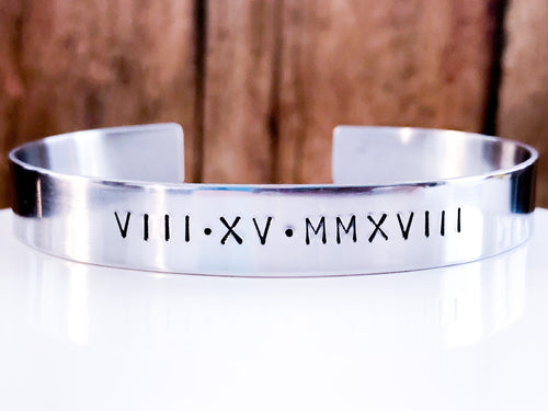 Men's Metal Cuff Bracelet, Customized Stainless Steel - Everything Beautiful Jewelry