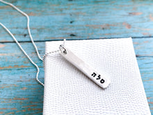 Load image into Gallery viewer, Selah, Hebrew Necklace, Sterling Silver Pendant - Everything Beautiful Jewelry