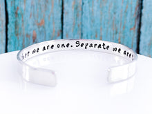 Load image into Gallery viewer, Personalized Sterling Silver Cuff Bracelet, Romantic Gift for her - Everything Beautiful Jewelry