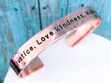 Load image into Gallery viewer, Do Justice Love Kindness Walk Humbly Bracelet Micah 6 Bible Verse - Everything Beautiful Jewelry