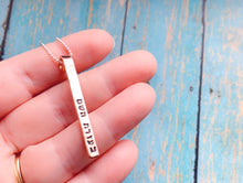 Load image into Gallery viewer, With the help of HaShem, Jewish Pendant, Copper Rolled Top Pendant - Everything Beautiful Jewelry