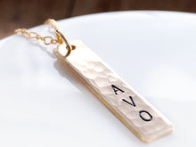 Load image into Gallery viewer, Men's or Women's Gold Necklace, Initial Custom Name Necklace - Everything Beautiful Jewelry