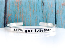 Load image into Gallery viewer, Stronger Together, Cuff Bracelet, Better together - Everything Beautiful Jewelry