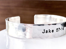 Load image into Gallery viewer, Personalized Sterling Silver Thick Cuff Bracelet - Everything Beautiful Jewelry